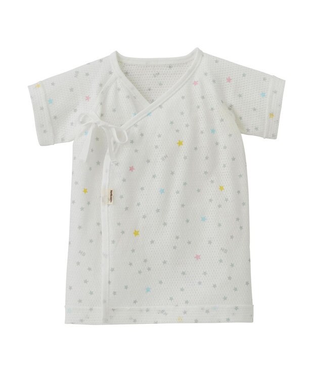 MIKI HOUSE HOT BISCUITS メッシュ短肌着2枚セット 白