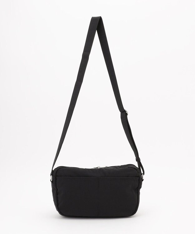 LA BAGAGERIE 【MONICA】クリンクルナイロン　ドロストショルダーバッグ ブラック