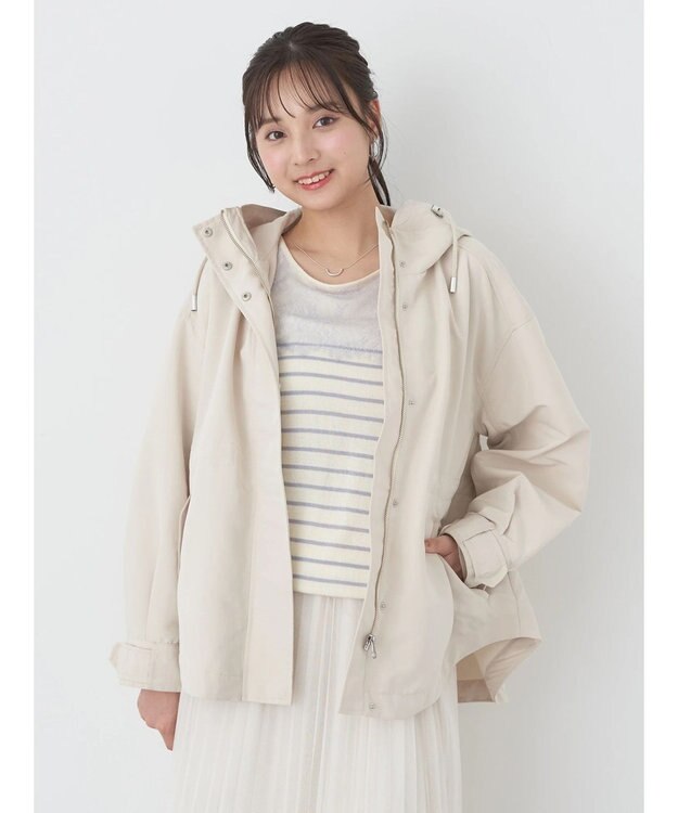 earth music&ecology マウンテンパーカー Ecru