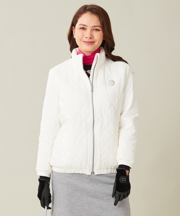 23区GOLF 定番あたたかインナー【WOMEN】エニワイズ無地 カットソー ピンク系