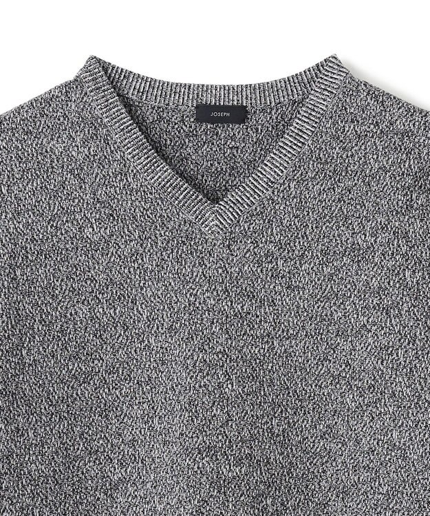 JOSEPH HOMME ライトアムンゼン　Vネックニット ライトグレー系
