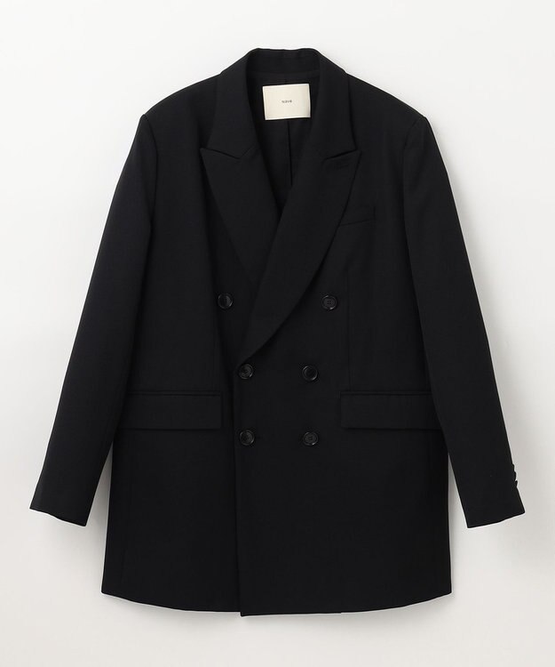 NAVE ウールポリエステルツイル ジャケット ブラック系