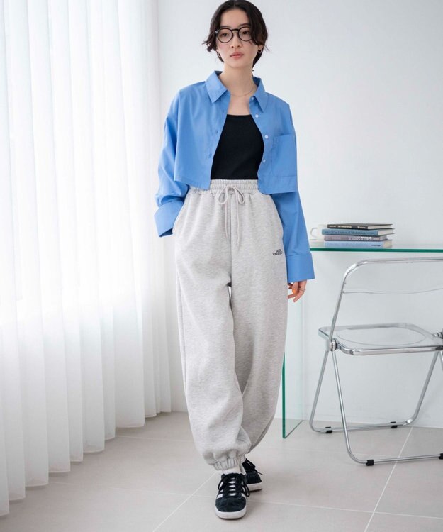 WEGO カラーショートシャツ ブルー