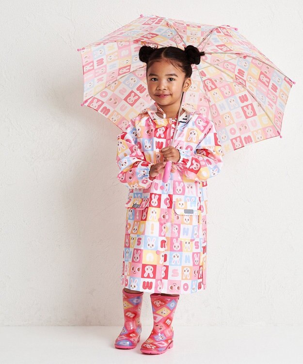 MIKI HOUSE HOT BISCUITS 【ミキハウス】【80-130cm】 レインコート ピンク