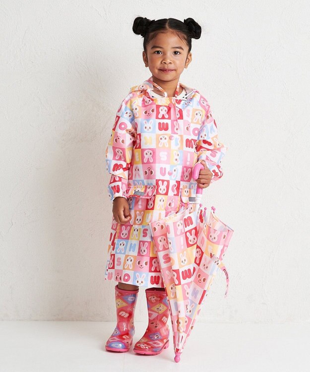 MIKI HOUSE HOT BISCUITS 【ミキハウス】【80-130cm】 レインコート ピンク