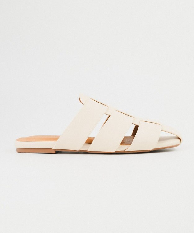 BONTRE 【PRECIEUX JOUET/プレシュウジュエ】フラットソールグルカミュール/027PJ ホワイト