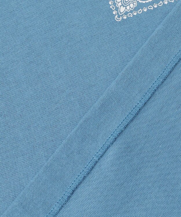 J.PRESS MEN ペイズリーバンダナプリントTシャツ ダルブルー系