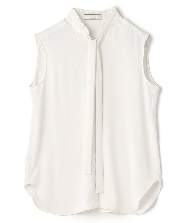 BEIGE， 【洗える】EVA / ボウタイブラウス White