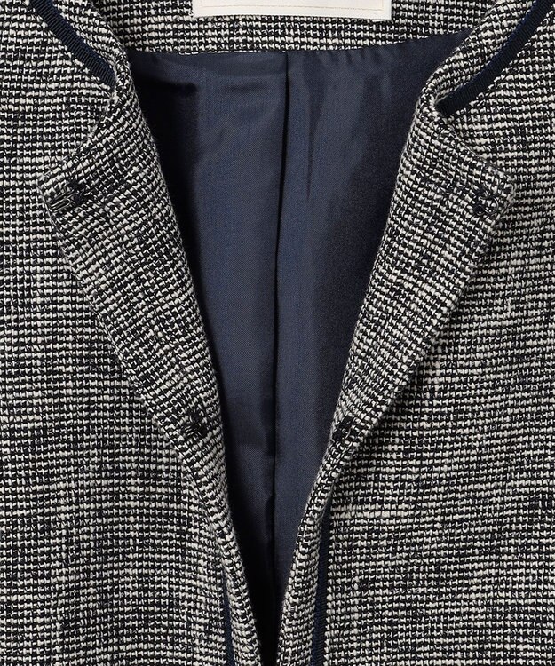 ANY SIS ミニライトボーダー ジャケット シャンブレーネイビー