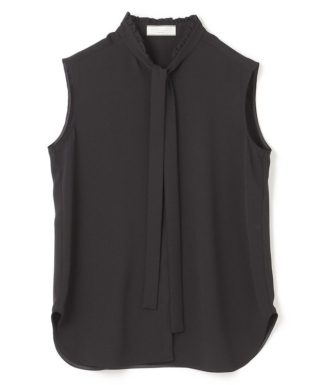 BEIGE， 【洗える】EVA / ボウタイブラウス Black