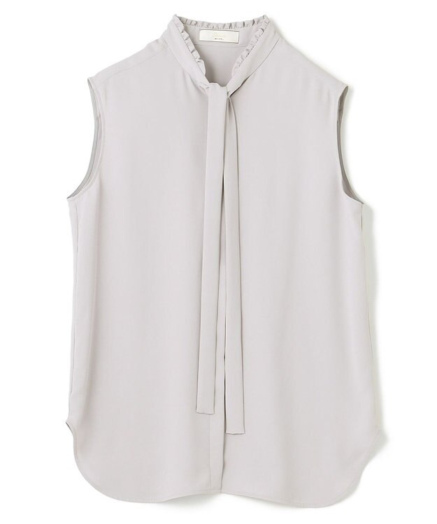 BEIGE， 【洗える】EVA / ボウタイブラウス Ice Blue