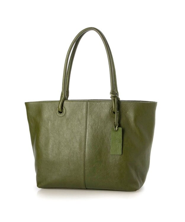 UNBILLION アトランタ ATLANTA / 牛革ハトメあおりトートL グリーン