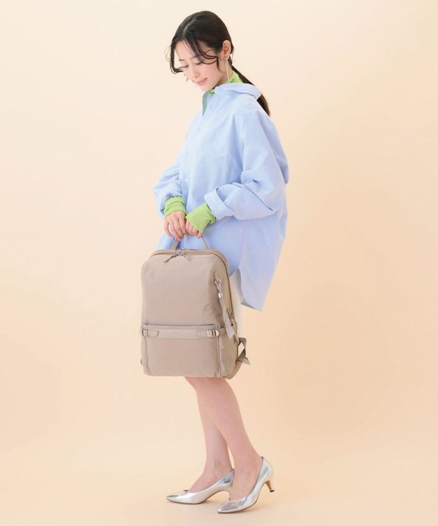 ACE BAGS & LUGGAGE W&.Day Night リッカ スクエアリュック A4サイズ 11712 ダブルアンドデイナイト ビジネスバッグ 【SALE】ベージュ