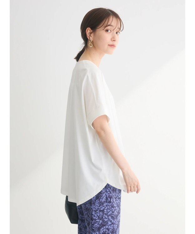 Green Parks 冷っとすずやか　フレンチスリーブスキッパー Off White