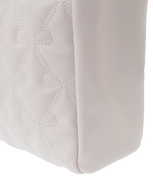 Maison de FLEUR スカーフ付きリボンキルティング2Wayトート Light Pink