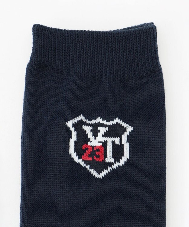 23区GOLF 【WOMEN】エンブレム ハイソックス ネイビー系