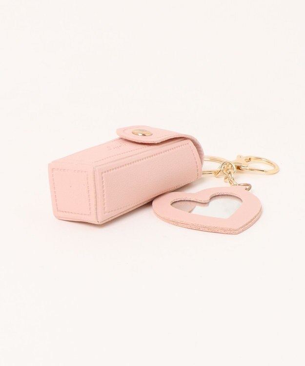 UNBILLION カシュカシュ cachecache / ハートミラー付きリップケース ピンク