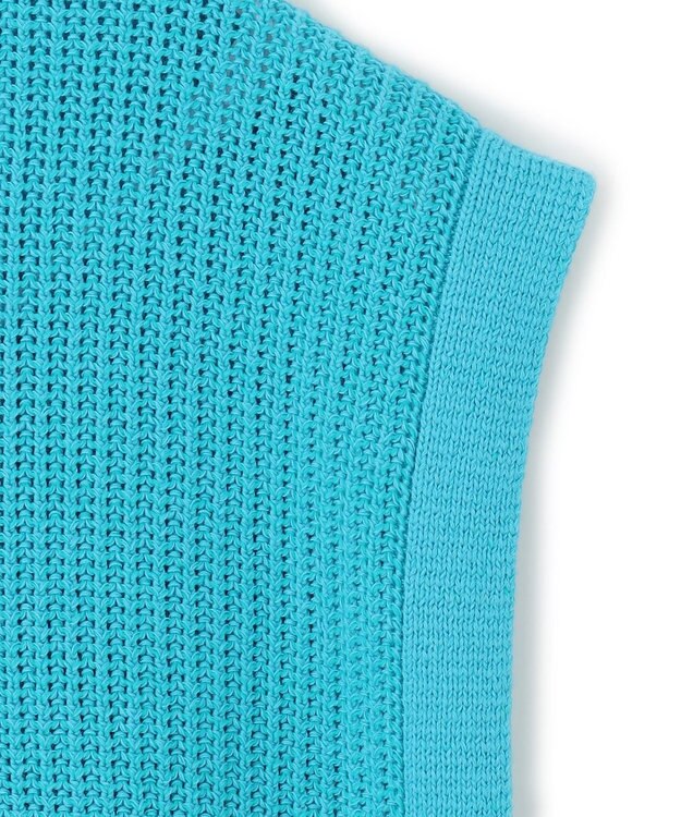 UNFILO MENS メッシュ ニットベスト [24年春夏商品] ターコイズ