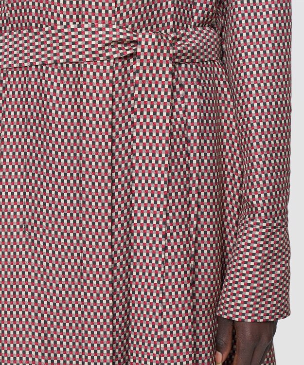 JOSEPH 【洗える】オーバーレイプリント　ドレス Ruby combo