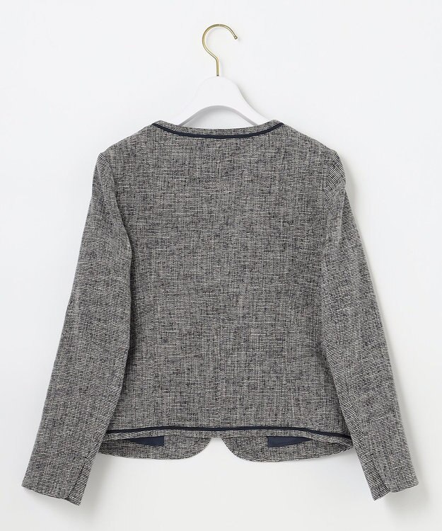 ANY SIS ミニライトボーダー ジャケット シャンブレーネイビー