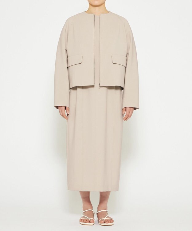 uncrave プルーフダブルクロス ワンピース グレージュ