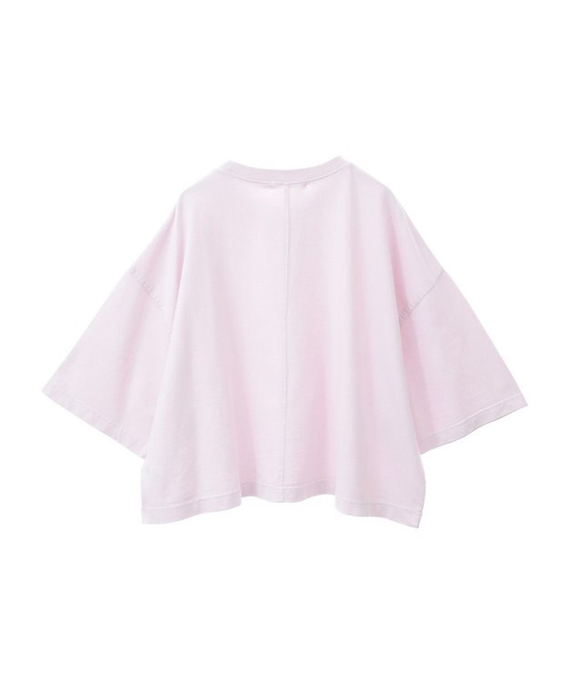 AMERICAN HOLIC ピグメント加工ミニ裏毛半袖プルオーバー Charcoal Gray