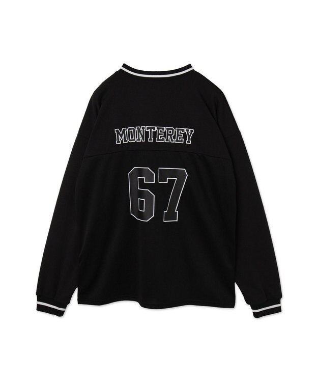 WEGO ナンバリングキリカエプルオーバー ブラック