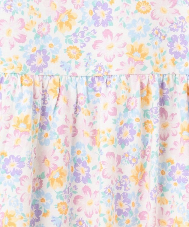 ANY KIDS カットソー  サマー ワンピース ピンク系花柄