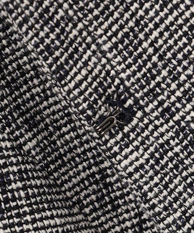 ANY SIS ミニライトボーダー ジャケット シャンブレーネイビー