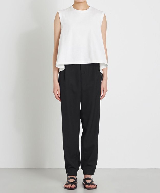 NAVE ウールポリエステルツイル パンツ ブラック系