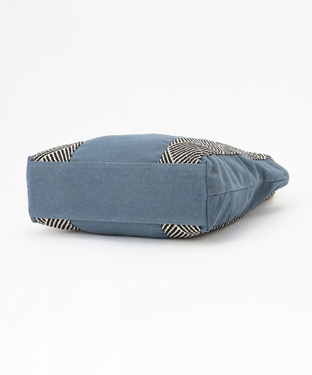 ANY キャンバスデザインテープトート ネイビー系