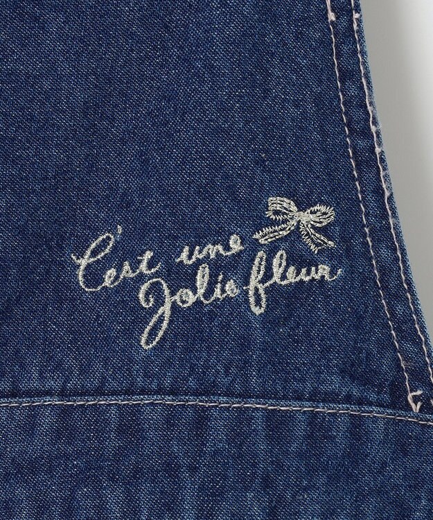 ANY KIDS デニムジャンパースカート ネイビー