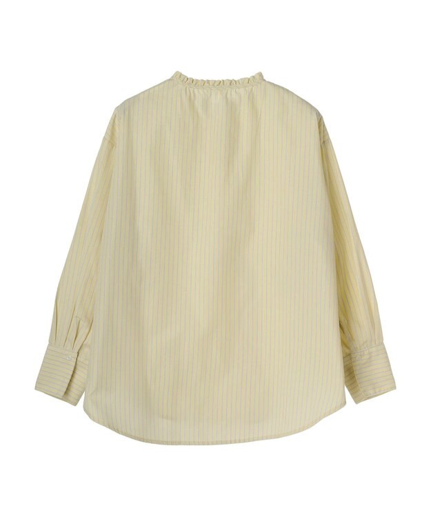 Green Parks スタンドフリルアソートブラウス Yellow