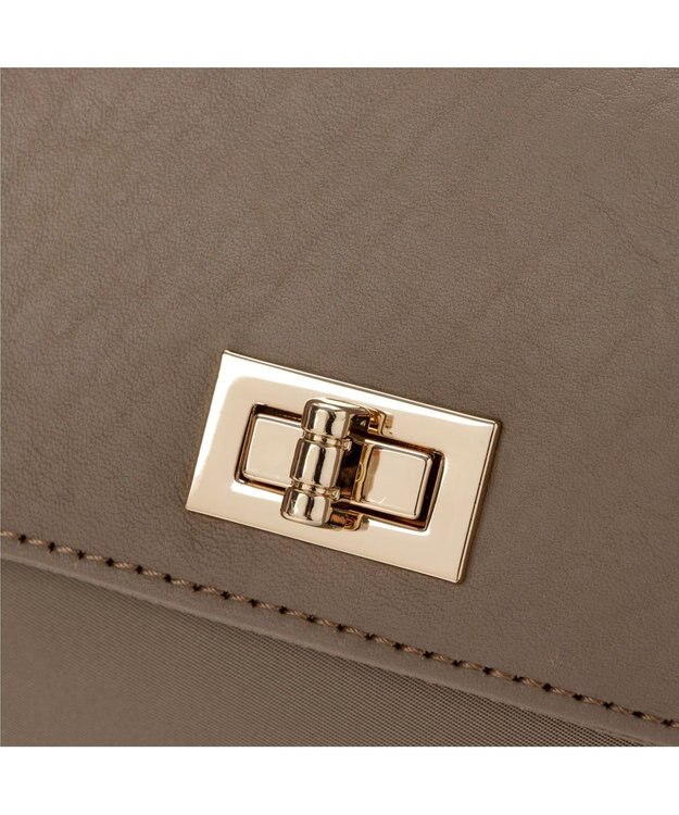 UNBILLION VERYコラボ ペルケ perche / ミニ牛革フラップナイロントートバック VERYコラボ ペルケ perche / ミニ牛革フラップナイロントートバック