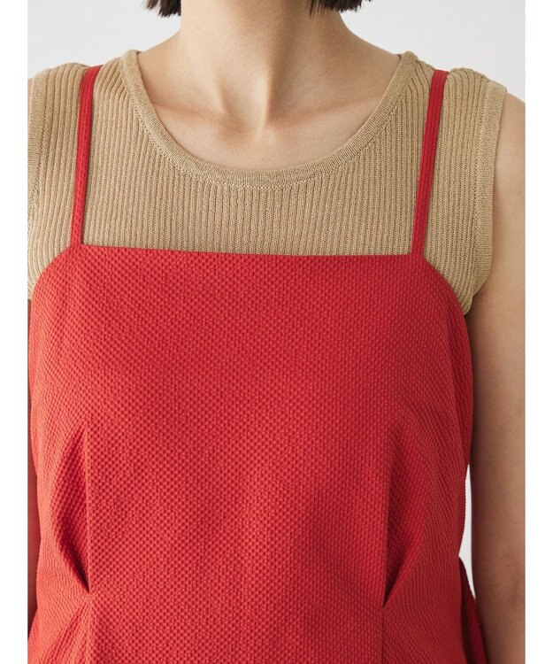 Green Parks バックデザインキャミワンピース Red