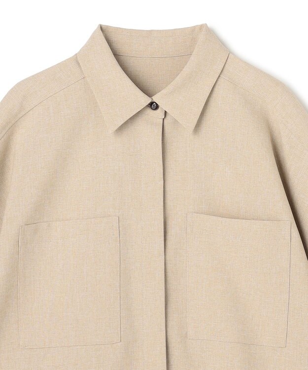 uncrave ウォッシャブルドライサップ ドルマンシャツ シャンブレーベージュ