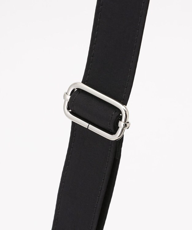 LA BAGAGERIE 【MONICA】クリンクルナイロン　ドロストショルダーバッグ ブラック