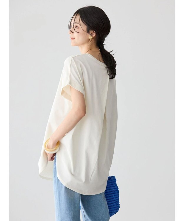 AMERICAN HOLIC バックタックカットチュニック Ivory