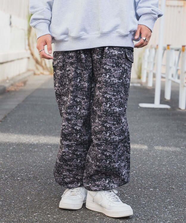 WEGO リップストップ　カーゴパンツ 柄1