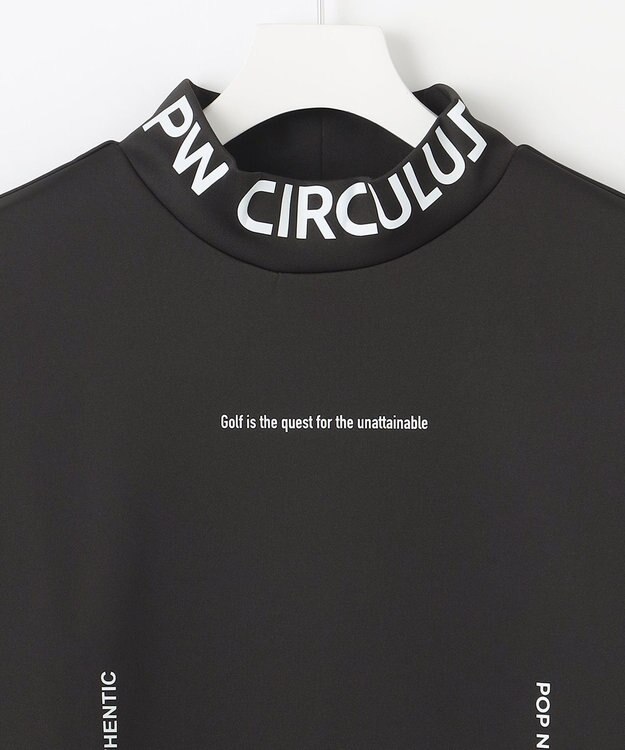PW CIRCULUS 【イージーケア / 軽量 / 一枚でサマになる】【MEN】 ロングスリーブ モックネック ブラック系
