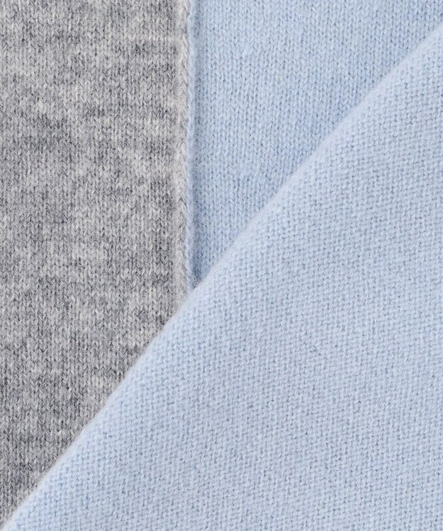 BEIGE， 【WEB限定】ROGAN / タートルネックニット Sax×L Gray