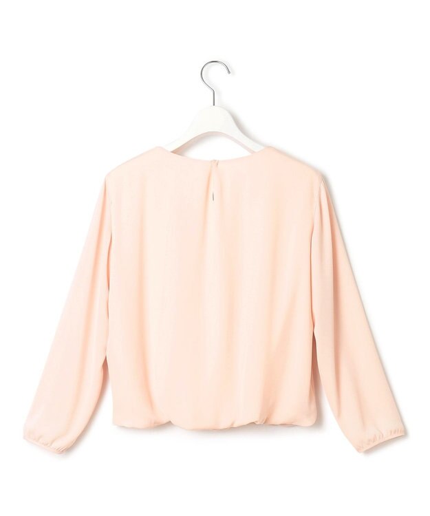 23区 L 【洗える】シルキーデシン ボールチェーン カットソー ピンク系