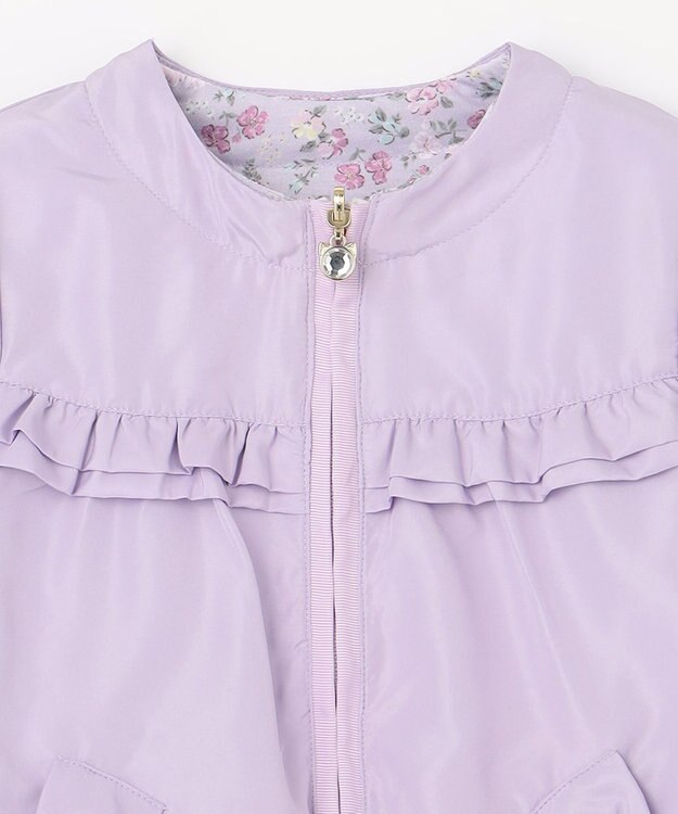 ANY KIDS フード取り外し リバーシブル ブルゾン ラベンダー