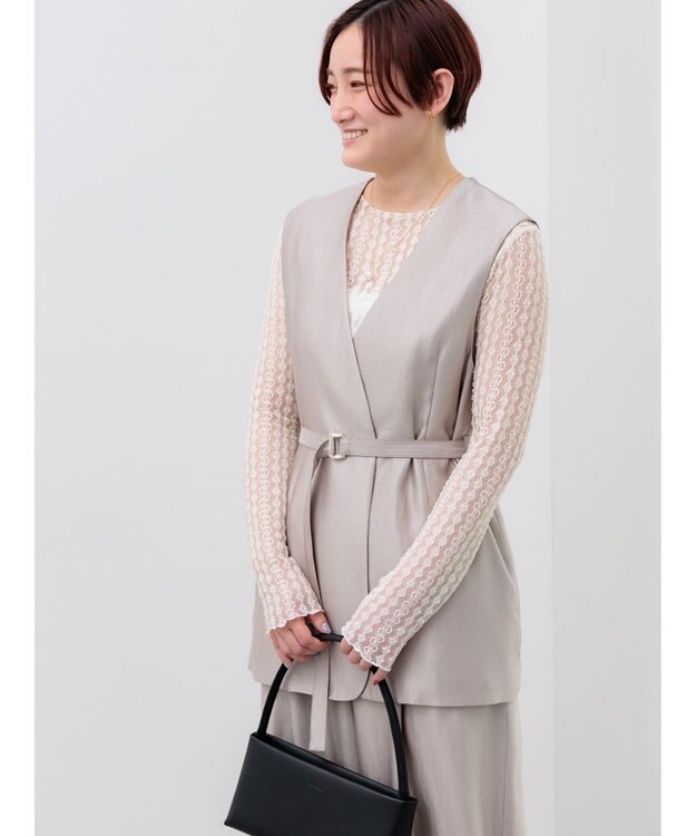 Te chichi シャイニーノーカラージレ(セットアップ可) モカ