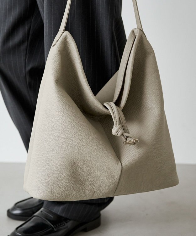 russet レザーワンショルダーバッグ(CE-1644) GrayBeige