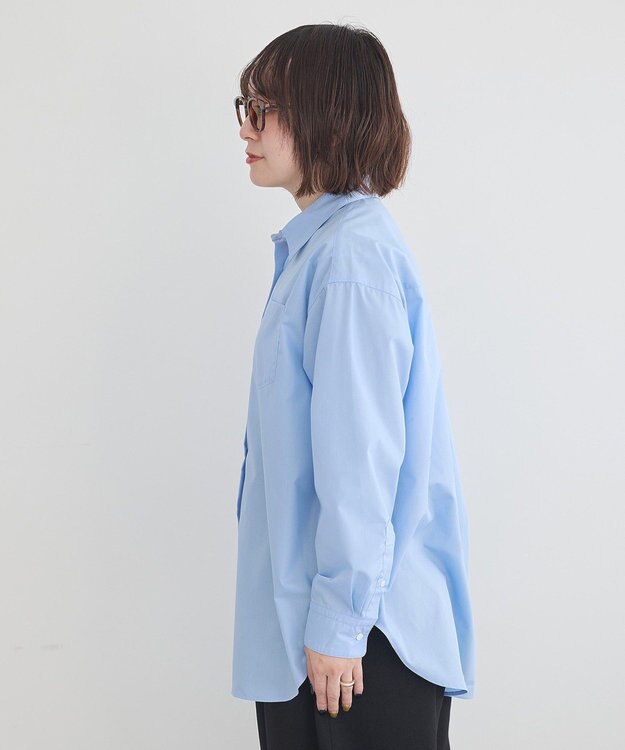 earth music&ecology スタンダードシャツ Blue