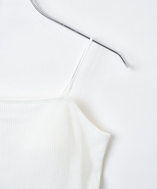 WEGO 【カップ付き/SMサイズ展開】なちゅ盛れカップインキャミ オフホワイト