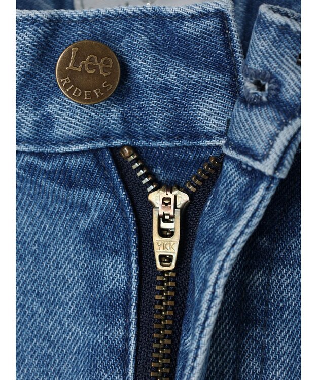 earth music&ecology Ｌｅｅ×ｅ．ｍ．ａ．ｅ　切替デニムフレアパンツ Indigo