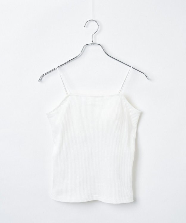 WEGO 【カップ付き/SMサイズ展開】なちゅ盛れカップインキャミ オフホワイト