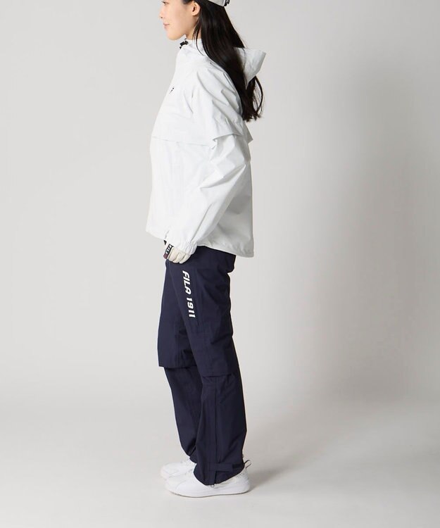 FILA GOLF／marie claire 【FILA GOLF】 収納袋付きレインウェア上下セット ホワイト